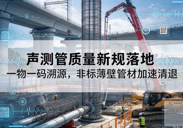 肥西声测管质量新规落地，一物一码溯源，非标薄壁管材加速清退