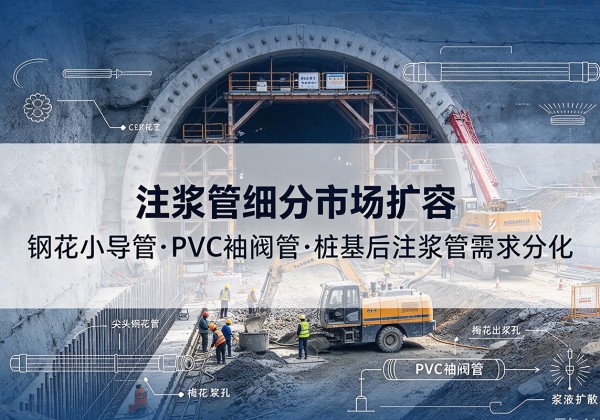 肥西注浆管细分市场扩容，隧道钢花小导管、PVC 袖阀管、桩基后注浆管需求分化